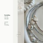 Portofino - Grey & Pearl Kolye - Görsel 2
