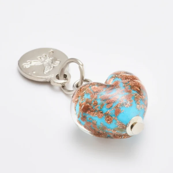 Murano Charm Amore - Turkuaz